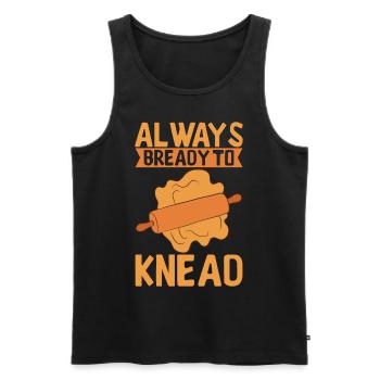 Bäcker Bäckerei Backen - Männer Premium Bio Tank Top - Schwarz - Vorne - AI Model Male 178 light (178cm)