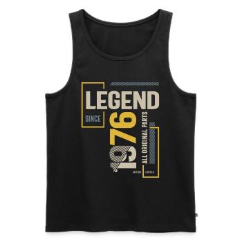 Legend Since 1976 47 birthday - Men's Premium Organic Tank Top - black - Front - Michal (187cm)