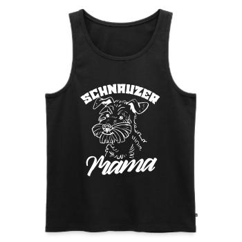 Schnauzer Mama Fille Chien Animaux de compagnie Schnauzers - Débardeur bio Premium Homme - noir - Devant - Michal (187cm)