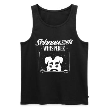 Schnauzer Whisperer Pet Schnauzers Dog - Men's Premium Organic Tank Top - black - Front - Michal (187cm)