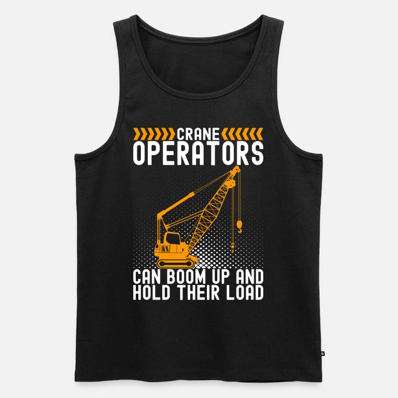Kranführer Kranfahrer - Männer Premium Bio Tank Top - Schwarz