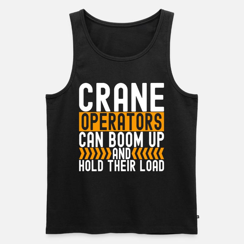 Kranführer Kranfahrer - Männer Premium Bio Tank Top - Schwarz