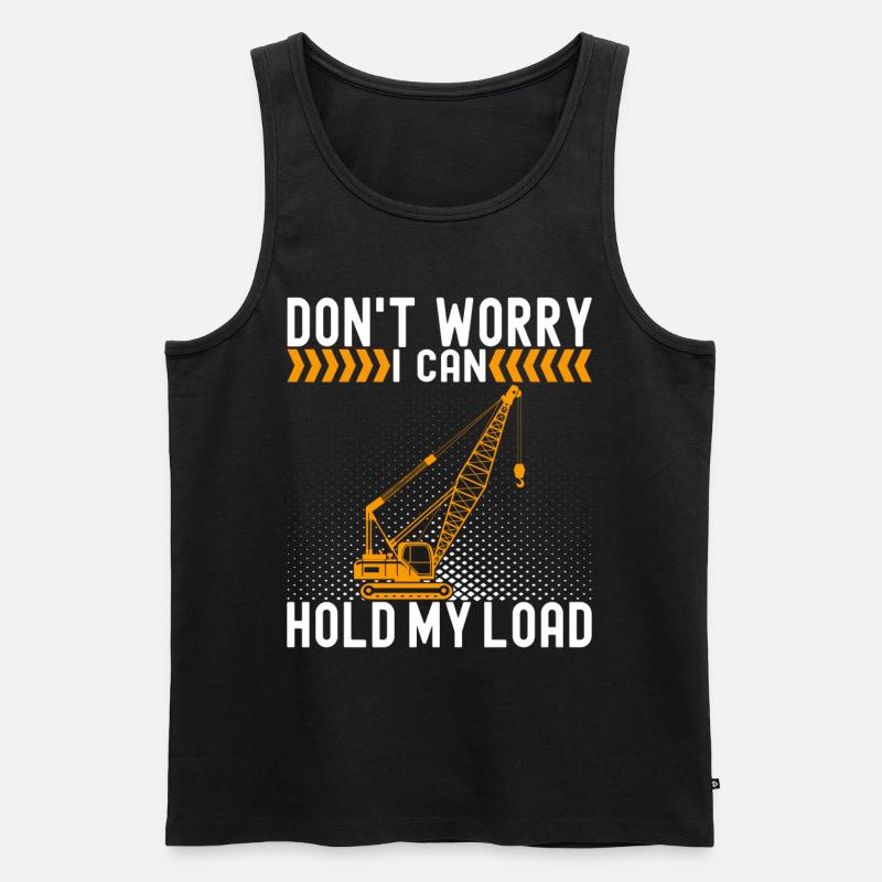 Kranführer Kranfahrer - Männer Premium Bio Tank Top - Schwarz