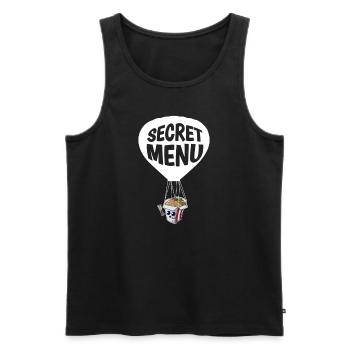Secret Menu Deliverd By Chinese Spy Balloon - Männer Premium Bio Tank Top - Schwarz - Vorne - AI Model Male 178 light (178cm)