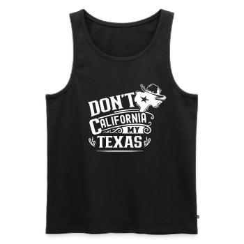 California Texas Sayings Texas Texan Pride - Men's Premium Organic Tank Top - black - Front - Michal (187cm)