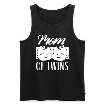 Mutter Von Zwillingen Zwillinge Zwilling Humor - Männer Premium Bio Tank Top - Schwarz - Vorne - AI Model Male 178 light (178cm)