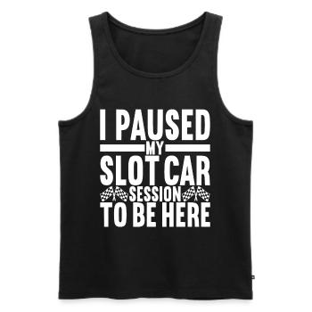 Slotcar Slotracing - Männer Premium Bio Tank Top - Schwarz - Vorne - Michal (187cm)