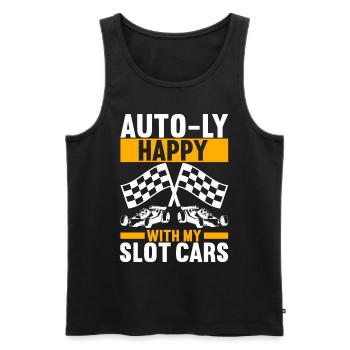 Slotcar Slotracing - Männer Premium Bio Tank Top - Schwarz - Vorne - Michal (187cm)