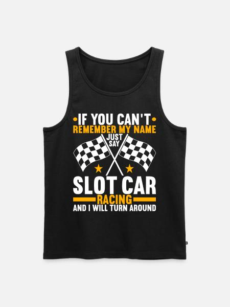Slotcar Slotracing - Men's Premium Organic Tank Top - black