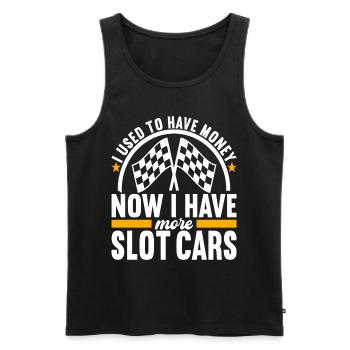 Slotcar Slotracing - Männer Premium Bio Tank Top - Schwarz - Vorne - Michal (187cm)