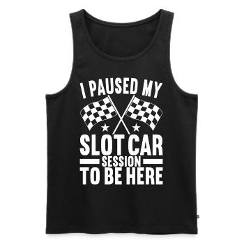Slotcar Slotracing - Männer Premium Bio Tank Top - Schwarz - Vorne - Michal (187cm)