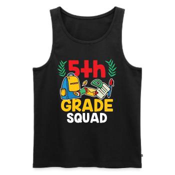 5 Klasse Team Fünfte Fünftklässler Schule - Männer Premium Bio Tank Top - Schwarz - Vorne - AI Model Male 178 light (178cm)