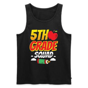 5 Klasse Team Schule Fünftklässler Fünfte - Männer Premium Bio Tank Top - Schwarz - Vorne - AI Model Male 178 light (178cm)