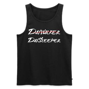Daywalker - Daysleeper - Drôle de conception de retardateur - Débardeur bio Premium Homme - noir - Devant - Michal (187cm)