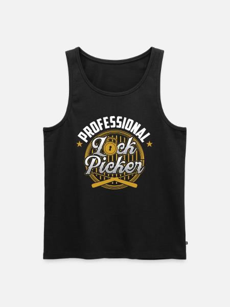 Professional Lock Picker Picker Crack - Men's Premium Organic Tank Top - black