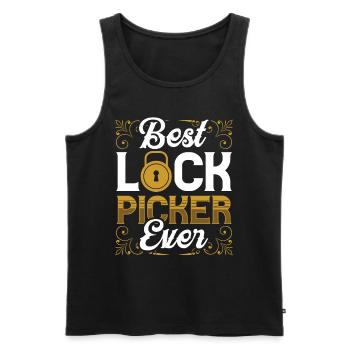 Der Beste Lock Picker Aller Zeiten Lock Picking - Männer Premium Bio Tank Top - Schwarz - Vorne - AI Model Male 178 light (178cm)