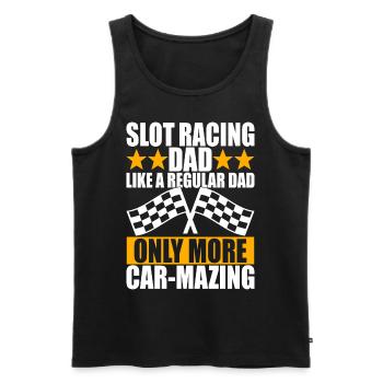 Slotcar Slotracing - Männer Premium Bio Tank Top - Schwarz - Vorne - Michal (187cm)