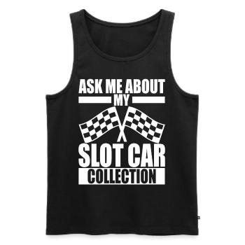 Slotcar Slotracing - Männer Premium Bio Tank Top - Schwarz - Vorne - Michal (187cm)