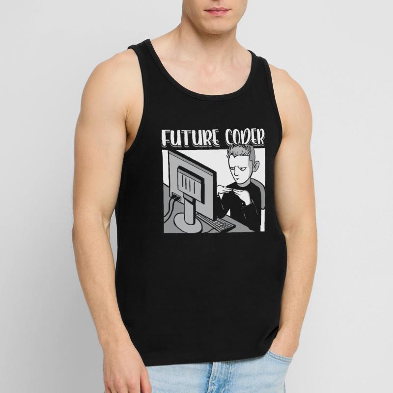 Future Coder IT Student Programmer Coding Men's Premium Organic Tank Top