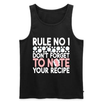 Soap maker soap making - Men's Premium Organic Tank Top - black - Front - AI Model Male 178 light (178cm)