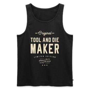 Tool and Die Maker Job Title Profession - Men's Premium Organic Tank Top - black - Front - AI Model Male 178 light (178cm)