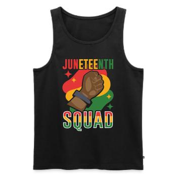 Juneteenth Team African American 1865 Black - Men's Premium Organic Tank Top - black - Front - Michal (187cm)