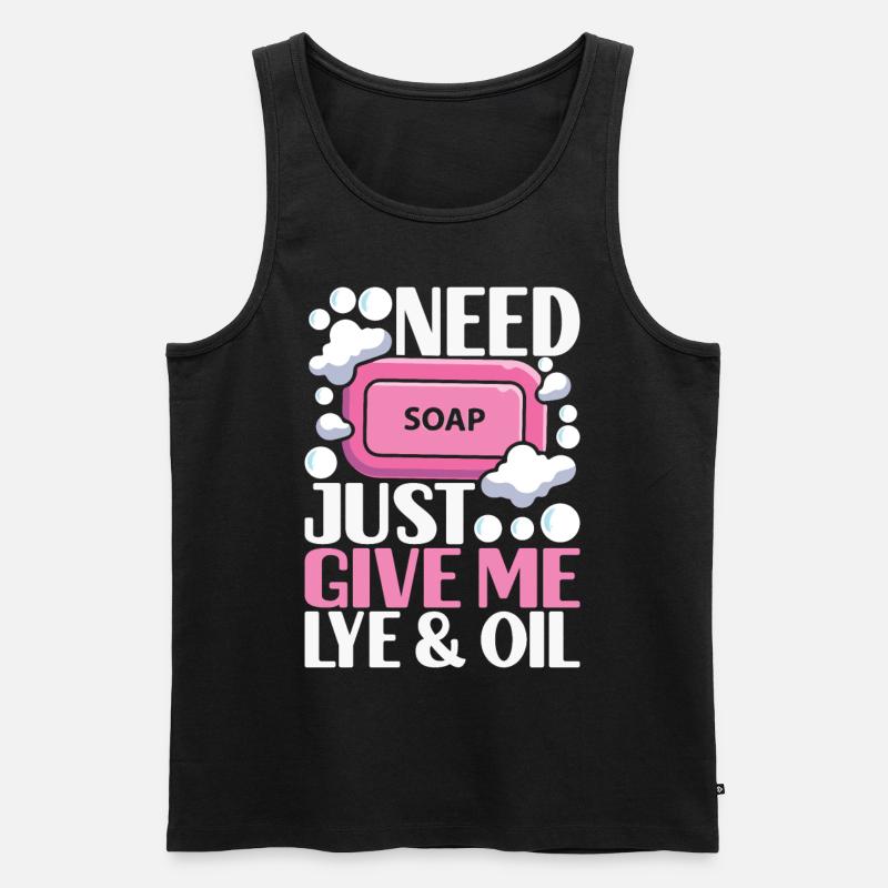Soap maker soap making - Men's Premium Organic Tank Top - black