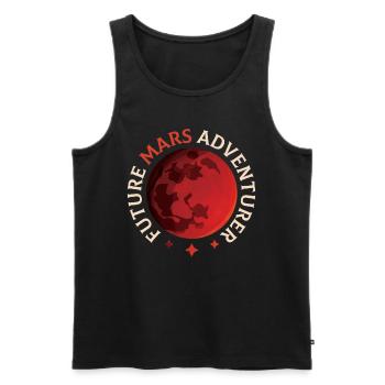Future Mars Adventurer Astronaut Planet - Débardeur bio Premium Homme - noir - Devant - Michal (187cm)