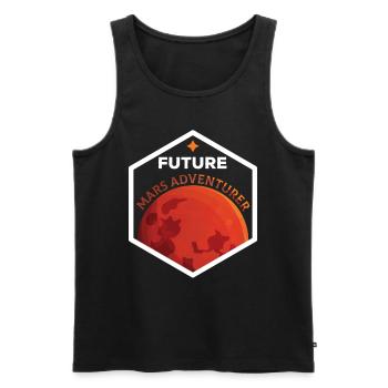 Zukünftiger Mars Abenteurer Astronaut Planet - Männer Premium Bio Tank Top - Schwarz - Vorne - Michal (187cm)