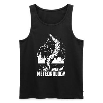 Météorologie Profession Prévisions météo Météorologue - Débardeur bio Premium Homme - noir - Devant - Michal (187cm)