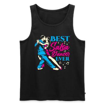 Best Salsa Dancer Ever Dancing Dance Hobby - Men's Premium Organic Tank Top - black - Front - AI Model Male 178 light (178cm)