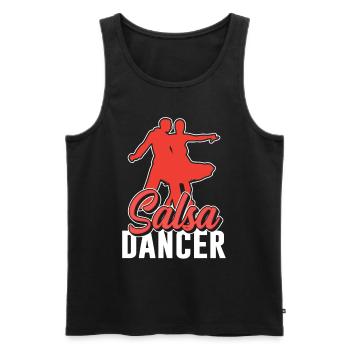Salsa Tänzer Hobby Tanzen Tanz - Männer Premium Bio Tank Top - Schwarz - Vorne - AI Model Male 178 light (178cm)