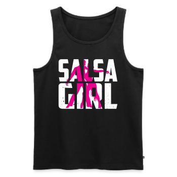 Salsa Girls Mama Dancing Hobby Dancer Dance - Men's Premium Organic Tank Top - black - Front - AI Model Male 178 light (178cm)