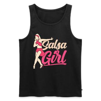 Salsa Girl Mama Mama Hobby Dance Danseuse Danser - Débardeur bio Premium Homme - noir - Devant - Michal (187cm)