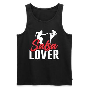Salsa Lovers Hobby Dance Dancers Dancing - Men's Premium Organic Tank Top - black - Front - AI Model Male 178 light (178cm)