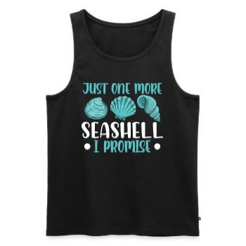 Plus qu’une coquille je lui promets Moules - Débardeur bio Premium Homme - noir - Devant - Michal (187cm)