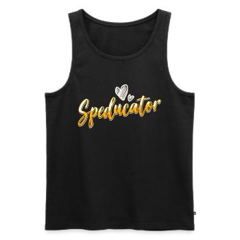 Speducator Special Education Special Education Teacher - Men's Premium Organic Tank Top - black - Front - AI Model Male 178 light (178cm)