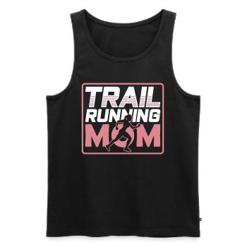 Trail Running Mom Race Runner Trail Running - Men's Premium Organic Tank Top - black - Front - Michal (187cm)