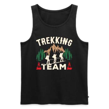 Trekking Team Randonneurs Randonneurs Randonnée - Débardeur bio Premium Homme - noir - Devant - Michal (187cm)