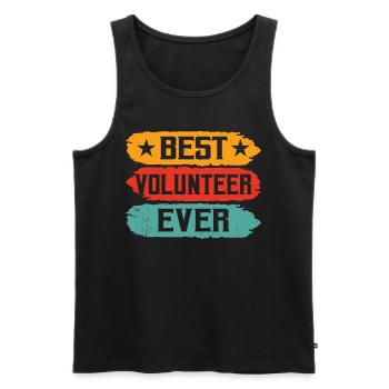 Bester Freiwilliger Aller Zeiten Beruf Freiwillig - Männer Premium Bio Tank Top - Schwarz - Vorne - AI Model Male 178 light (178cm)