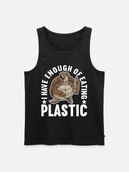 Angry Turtle - Männer Premium Bio Tank Top - Schwarz