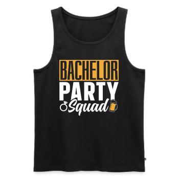 Junggesellenabschied Squad Braut Junggeselle - Männer Premium Bio Tank Top - Schwarz - Vorne - AI Model Male 178 light (178cm)