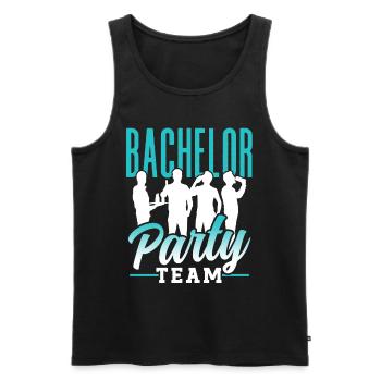 Junggesellenabschied Team Braut Junggeselle - Männer Premium Bio Tank Top - Schwarz - Vorne - Michal (187cm)