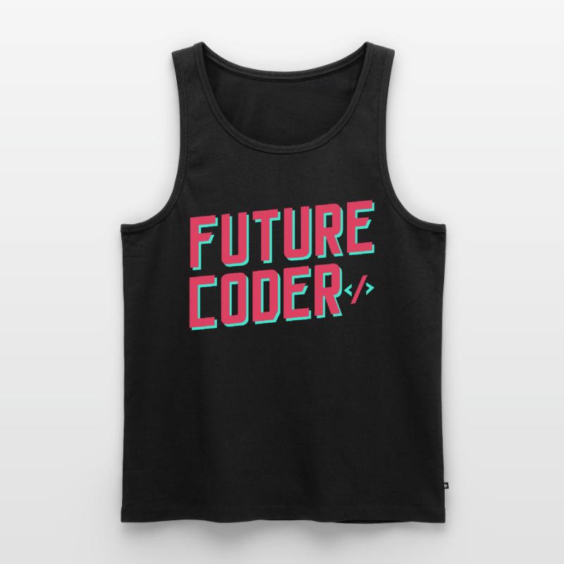 Future Coder Coding Code Programmer Men's Premium Organic Tank Top