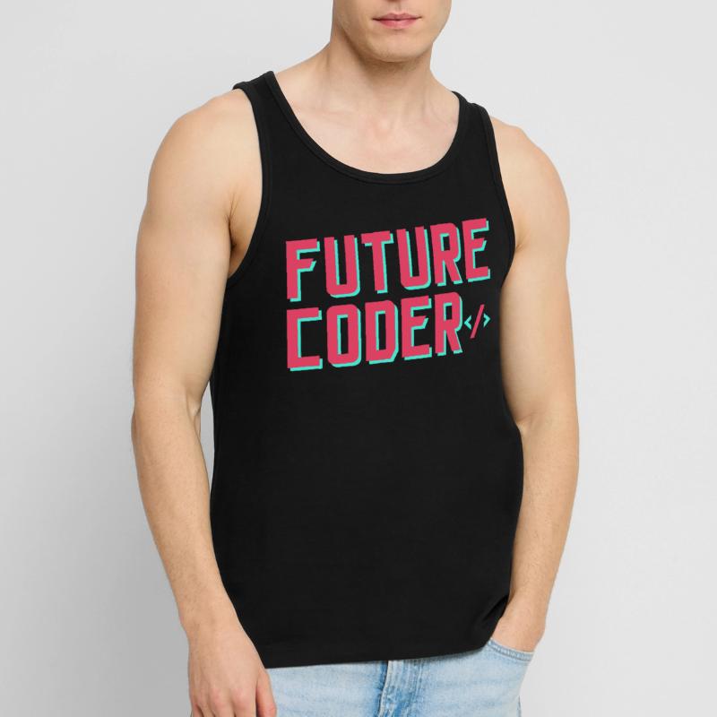 Zukünftiger Coder Coding Code Programmierer Männer Premium Bio Tank Top