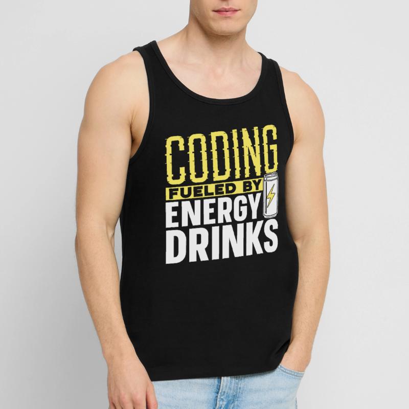 Programmation avec le code de codage des boissons énergisantes Débardeur bio Premium Homme