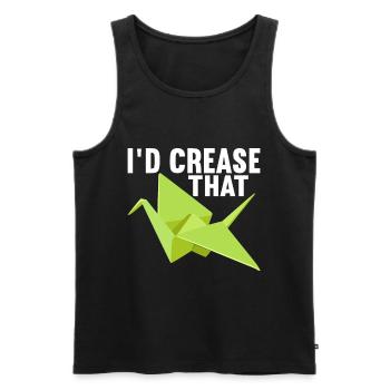 Origami - Men's Premium Organic Tank Top - black - Front - AI Model Male 178 light (178cm)