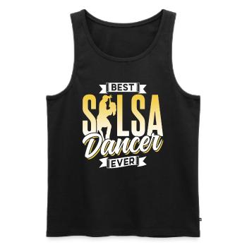 Best Salsa Dancer Ever Dancing Dance Hobby - Men's Premium Organic Tank Top - black - Front - AI Model Male 178 light (178cm)