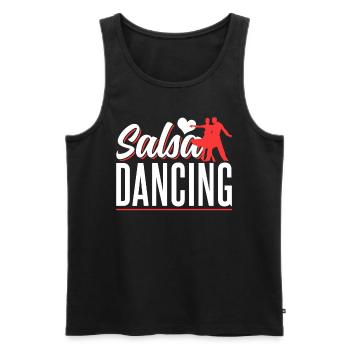 Salsa Tanzen Tänzer Tanz Hobby - Männer Premium Bio Tank Top - Schwarz - Vorne - AI Model Male 178 light (178cm)
