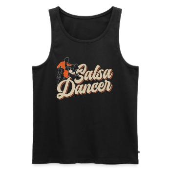 Salsa Tänzer Hobby Tanz Tanzen - Männer Premium Bio Tank Top - Schwarz - Vorne - AI Model Male 178 light (178cm)